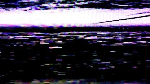 TV Static Noise Glitch Effect – Original Photo from a vintage Television 写真素材