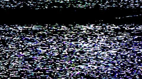 TV Static Noise Glitch Effect – Original Photo from a vintage Television Foto stock