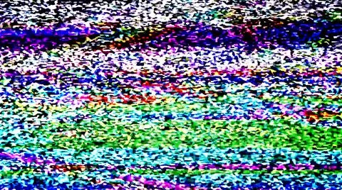 TV Static Noise Glitch Effect – Original Photo from a vintage Television Stock Photos