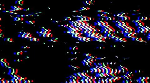 TV Static Noise Glitch Effect – Original Photo from a vintage Television Foto stock