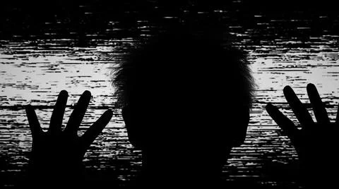 TV Static Noise Glitch Effect - Concept for your project 写真素材