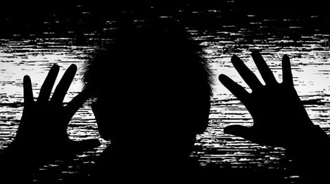 TV Static Noise Glitch Effect - Concept for your project 스톡 사진