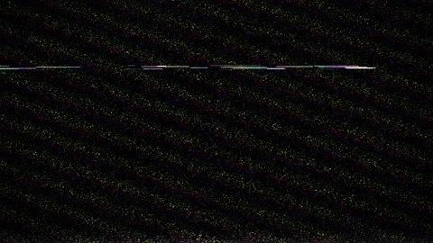 TV static noise interference with glitches on a TV screen Stock Footage 201373429
