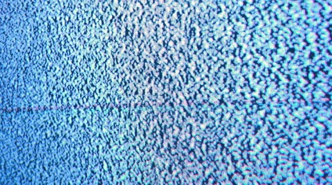TV static on old television set 4k Stock Footage