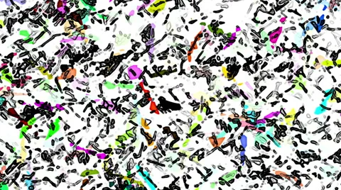 Tv Statics With Colored Bars Cartoon Fast Abstrack Noise BAckground Stock Footage 64928992