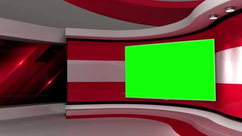 TV studio. Austria. Austrian flag. News studio.  3d render. 3d Stock Footage 151302861