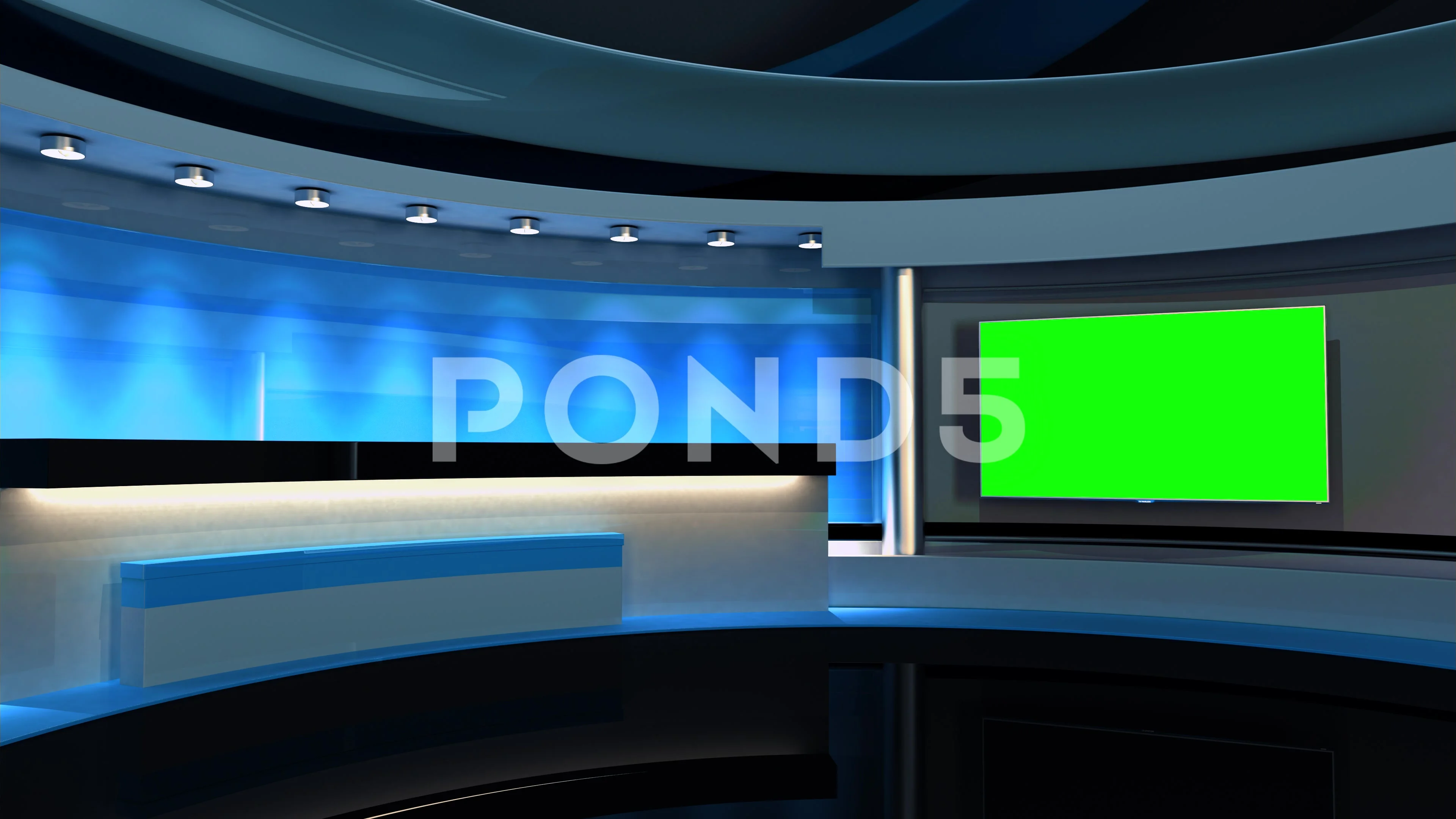 Tv Studio. Background for any green scre... | Stock Video | Pond5