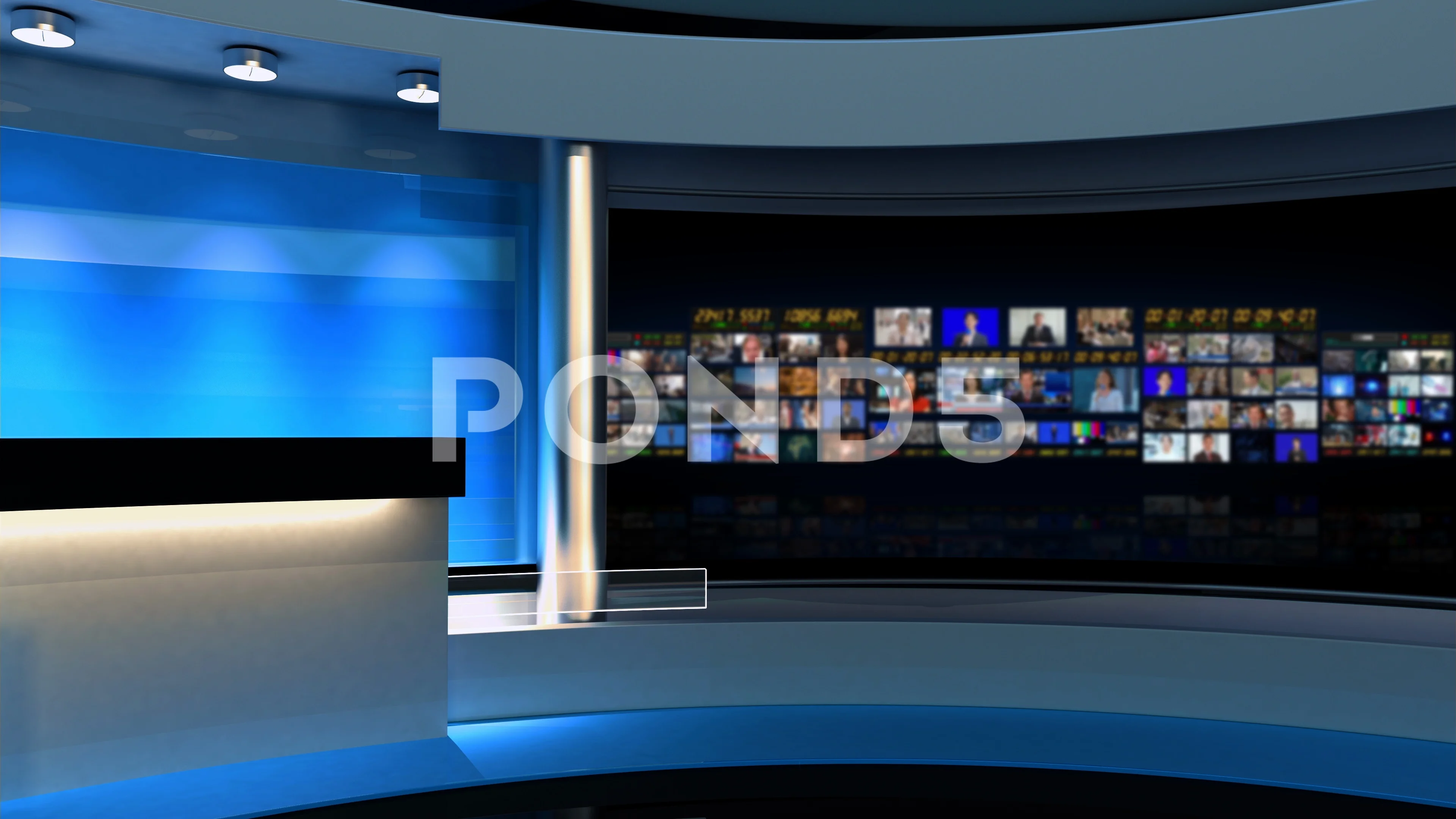 Tv Studio. Background for News Broadcast... | Stock Video | Pond5