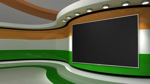 TV studio. Background. News studio Stock Footage 152124893
