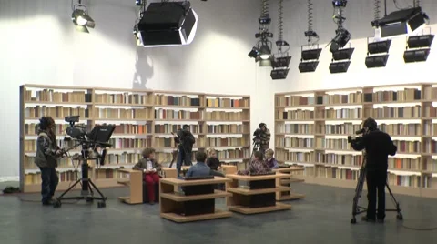 TV Studio Stock Footage 7728386