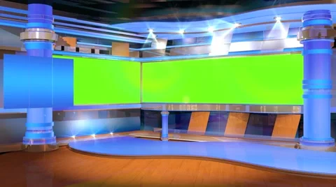 TV Studio With Green screen n.1 Video stock 51412703
