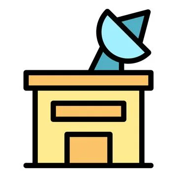Tv studio icon vector flat イラスト素材
