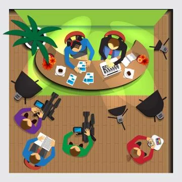 TV studio. イラスト素材