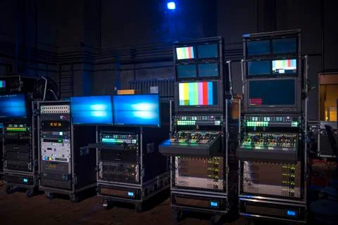 TV studio Stock Photos