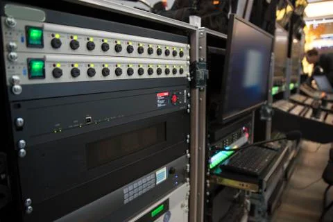 TV studio Stock Photos