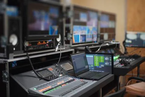 TV studio Stock Photos
