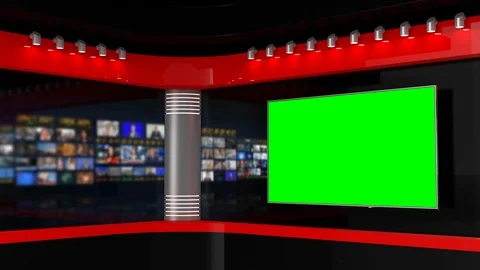Tv Studio. Studio. News studio. Stock Footage 127993429