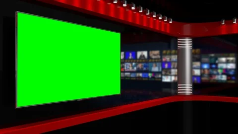 Tv Studio. Studio. News studio. 스톡 동영상 128000004