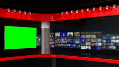 Tv Studio. Studio. News studio. 스톡 동영상 128000071