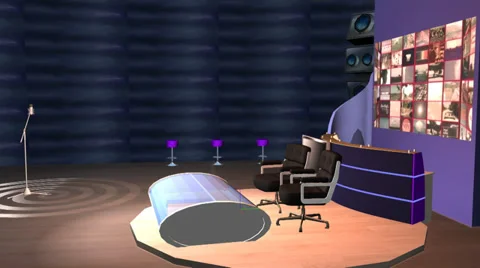 "TV Studio", Video Transition Video stock 32063992