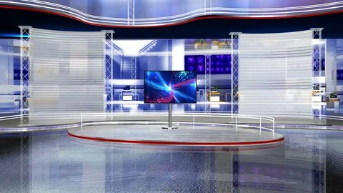 Tv studio virtual set Stock-Footage 80666030
