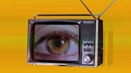Tv Television Broadcast Eye Big Brother Film Tv Glitch Stock Footage