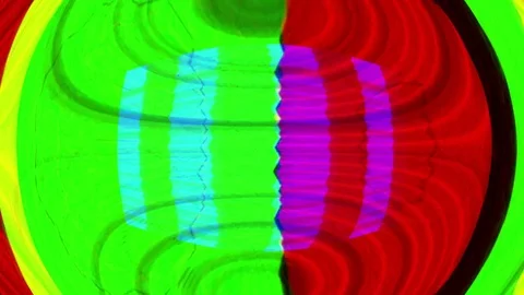 Tv television broadcast screen test pattern film tv glitch Stock Footage 85131866
