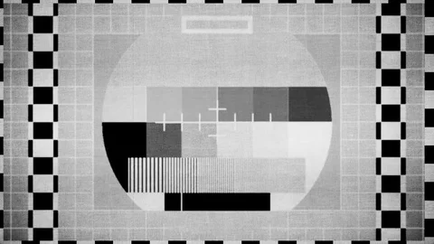 Tv test card calibration, alignment - TV... | Stock Video | Pond5