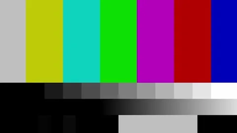 TV Test Pattern Test Card Zoom Effect Television 스톡 동영상 316147602