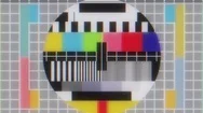 Tv Test Tablet With Glitch Interference On Lcd Screen Background Animation - New Stock Footage