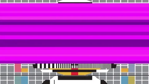 TV test tablet with glitch interference screen background animation - new Stock Footage 82938722