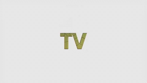TV Text Animation Stock Footage 309349596