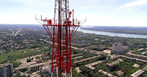 TV tower 4 Stockbeeldmateriaal 98517528