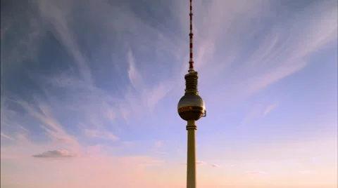 TV Tower Alexanderplatz Stockbeeldmateriaal 55654299