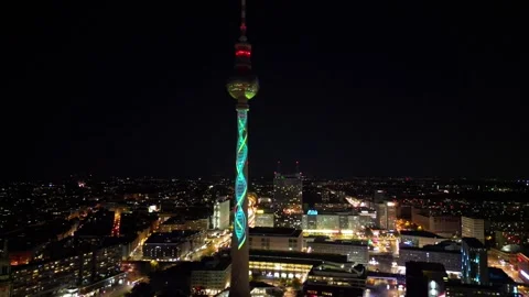 TV tower Berlin Stock Footage 218331000
