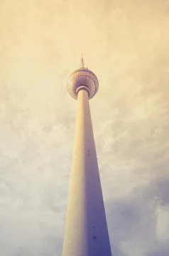 Tv tower in berlin, germany Stock Photos