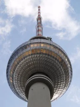 Tv tower of berlin Stock Photos