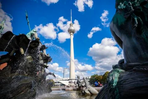 TV Tower in Berlin Stock Photos