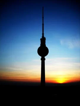 Tv tower in berlin Stock Photos