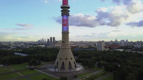 TV Tower Ostankino Vídeo Stock 81635140