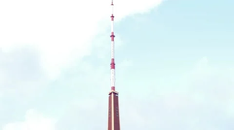 Tv tower in riga Stock Footage 61520635