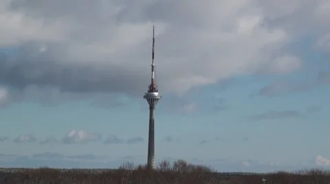 TV Tower Time Lapse 動画素材 23699921