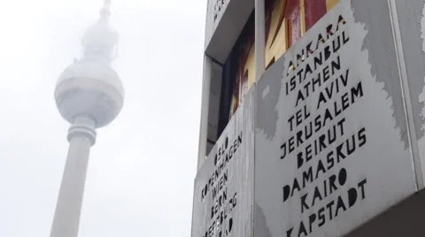 Tv Tower &amp; World Clock Berlin 動画素材 46019421