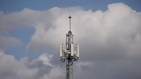 TV Transmitter Antenna  Stock Footage 73068067