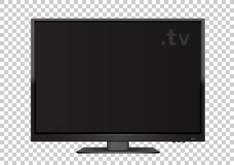 TV on transparent background Stock Illustration