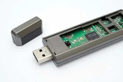 TV, USB adapter Stock Photos