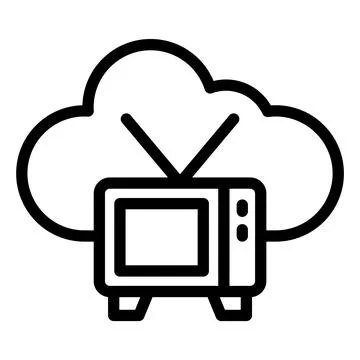 Tv Vector Icon Design Illustration Stock Illustration