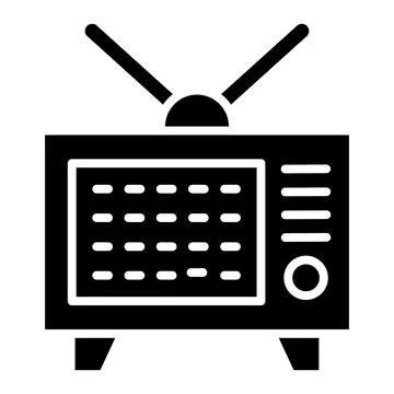 Tv Vector Icon Design Illustration Stock Illustration