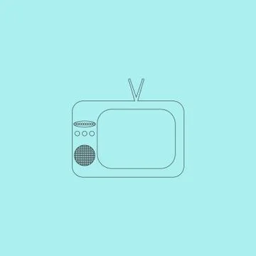 TV vector icon Stock Illustration