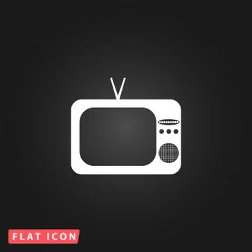 TV vector icon Stock Illustration